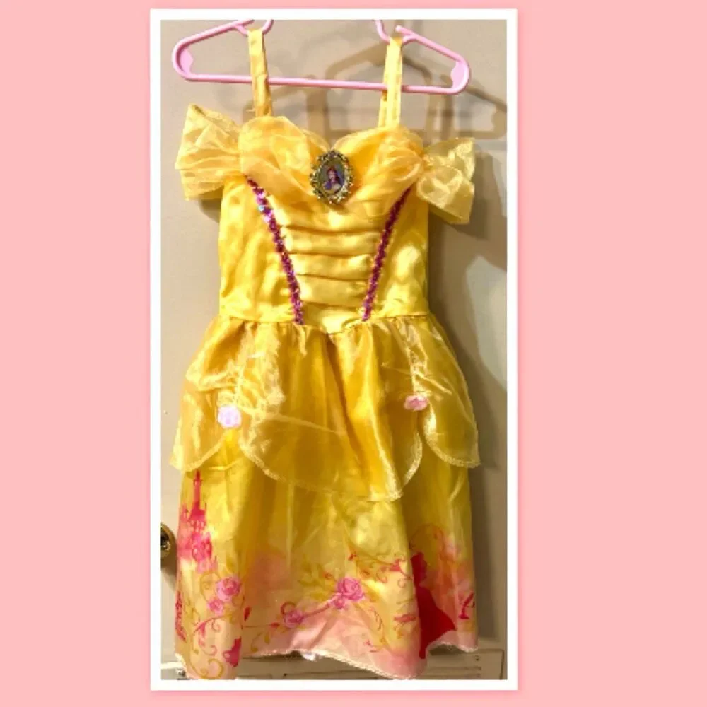 Disney Princess Belle Costume Dress ~ Size 4-6X